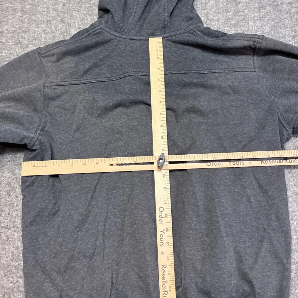 Milwaukee Zip Up Hoodie Mens Medium Black Distressed Heavyweight Workwear - Picture 9 of 12